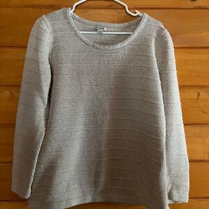 L.L. Bean Women's Beige Crew Neck Sweater